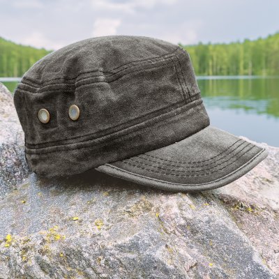 Sixpence / Flat cap - Gårda Viper Army Cap (sort)