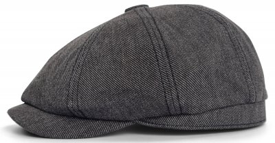 Sixpence / Flat cap - Gårda Carnew Newsboy Cap (sort)