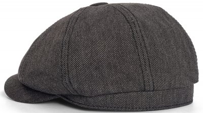 Sixpence / Flat cap - Gårda Carnew Newsboy Cap (sort)