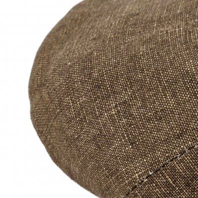 Sixpence / Flat cap - Gårda Tallone Linen Flat Cap (brun)