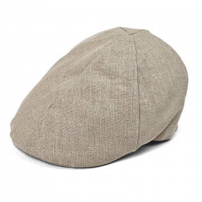 Gubbkeps / Flat cap - Gårda Tallone Linen Flat Cap (natur)