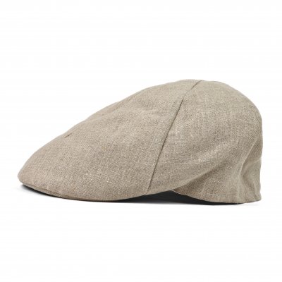 Gubbkeps / Flat cap - Gårda Tallone Linen Flat Cap (natur)