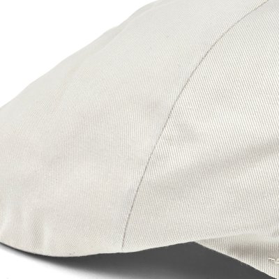 Gubbkeps / Flat cap - Gårda Tallone Linen Flat Cap (vit)