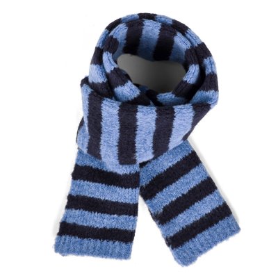 Halstørklæder - Gårda Grindelwald Striped Wool Mix Scarf (blå)