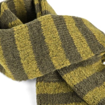 Halstørklæder - Gårda Grindelwald Striped Wool Mix Scarf (grøn)