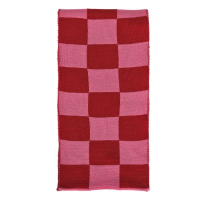 Halstørklæder - Gårda Kitzbühel Merino Wool Check Scarf (rød/pink)