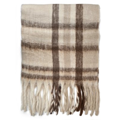 Halstørklæder - Gårda Piazzi Check Scarf (beige)