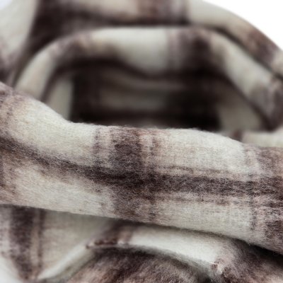 Halstørklæder - Gårda Rennell Check Wool Mix Scarf (beige)