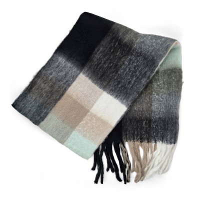 Halstørklæder - Gårda Taraba Check Scarf (sort/multi)