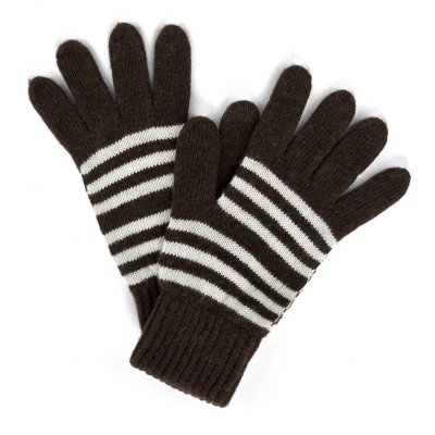 Handsker - Gårda Cavalese Knitted Wool Mix Gloves (brun/hvid)
