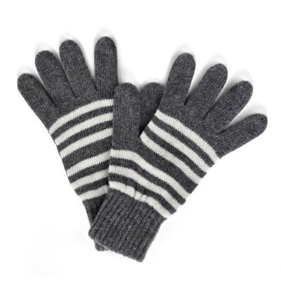 Handsker - Gårda Cavalese Knitted Wool Mix Gloves (grå/hvid)
