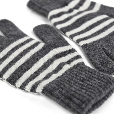 Handsker - Gårda Cavalese Knitted Wool Mix Gloves (grå/hvid)