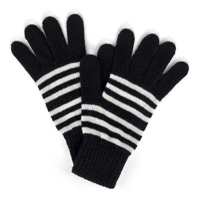 Handsker - Gårda Cavalese Knitted Wool Mix Gloves (sort/hvid)
