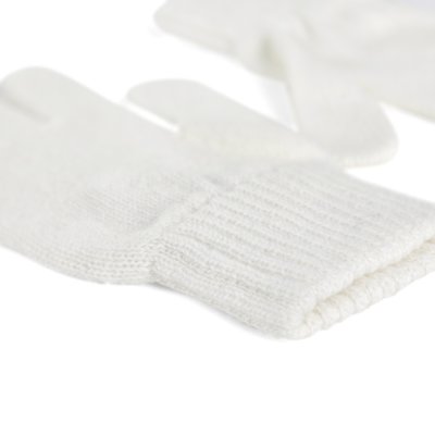 Handsker - Gårda Tolmin Knitted Wool Mix Gloves (hvid)