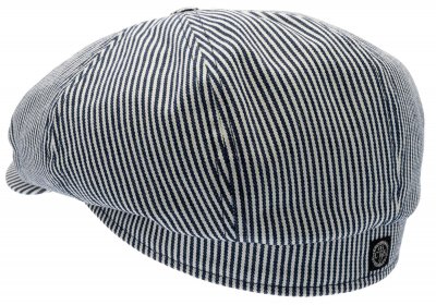 Sixpence / Flat cap - CTH Ericson Alan Candy Stripe (blå/hvid)