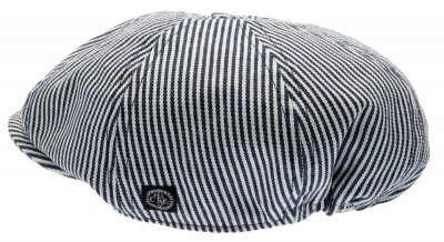Sixpence / Flat cap - CTH Ericson Theodor Jr. Newsboy Cap (blå/hvid)