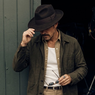 Hatte - Gårda Volterra Fedora Wool Hat (mørkebrun)