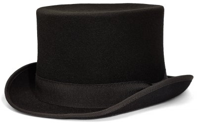 Hatte - Gårda Chieri Top Hat Wool (sort)