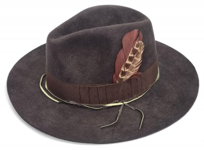 Hatte - Gårda Lancaster Fedora (mørkebrun)