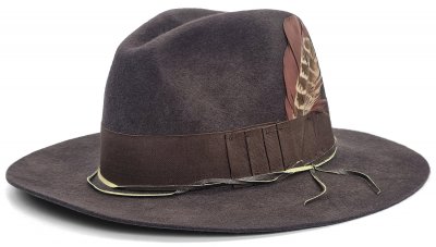 Hatte - Gårda Lancaster Fedora (mørkebrun)