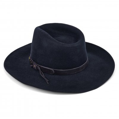 Hatte - Gårda Bowmont Crushable Wool felt Western hat (blå)