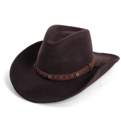 Hatte - Gårda Bowmont Crushable Wool felt Western hat (brun)