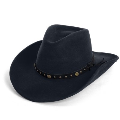 Hatte - Gårda Bowmont Crushable Wool felt Western hat (sort)