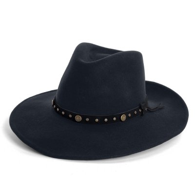 Hatte - Gårda Bowmont Crushable Wool felt Western hat (sort)