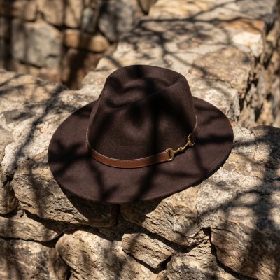 Hatte - Gårda Braga Wool felt Fedora (brun)