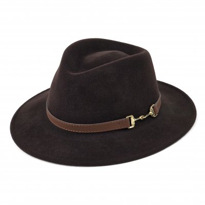 Hatte - Gårda Braga Wool felt Fedora (brun)