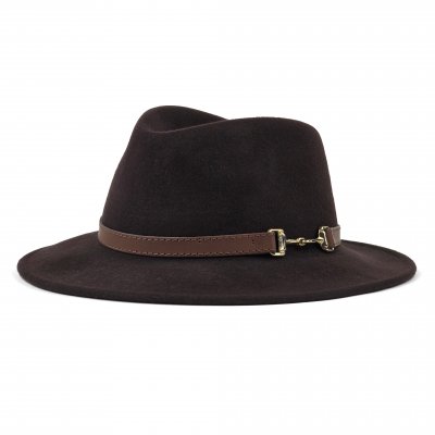Hatte - Gårda Braga Wool felt Fedora (brun)