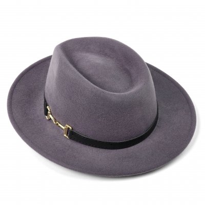 Hatte - Gårda Braga Wool felt Fedora (grå)