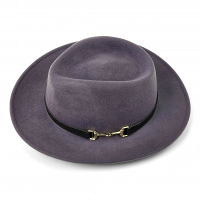 Hatte - Gårda Braga Wool felt Fedora (grå)