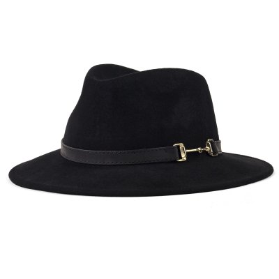 Hatte - Gårda Braga Wool felt Fedora (sort)