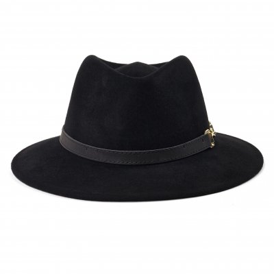 Hatte - Gårda Braga Wool felt Fedora (sort)
