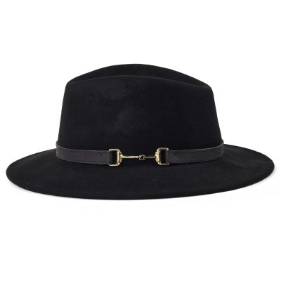 Hatte - Gårda Braga Wool felt Fedora (sort)