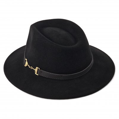 Hatte - Gårda Braga Wool felt Fedora (sort)