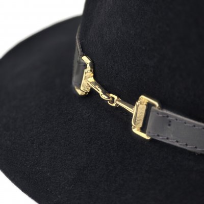 Hatte - Gårda Braga Wool felt Fedora (sort)