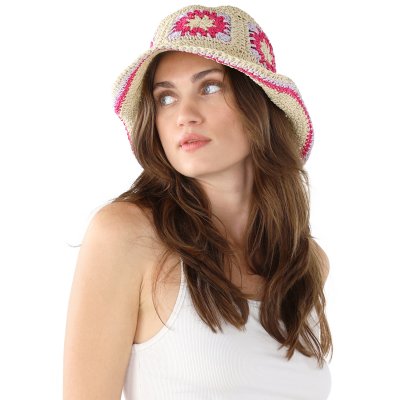 Stråhat - Gårda Crete Bucket hat (natur/multi)
