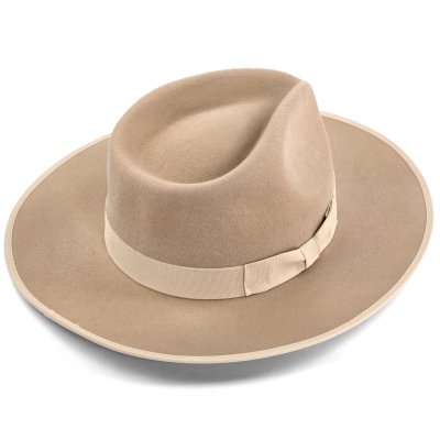 Hatte - Gårda Mapleton Wide brimmed Fedora (beige)