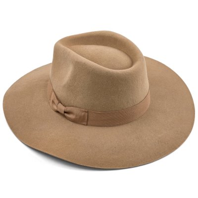 Hatte - Gårda Marcola Wide brimmed Fedora (beige)