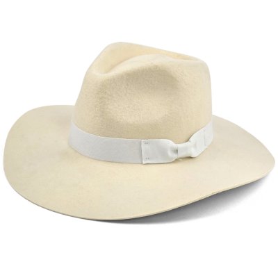 Hatte - Gårda Marcola Wide brimmed Fedora (hvid)