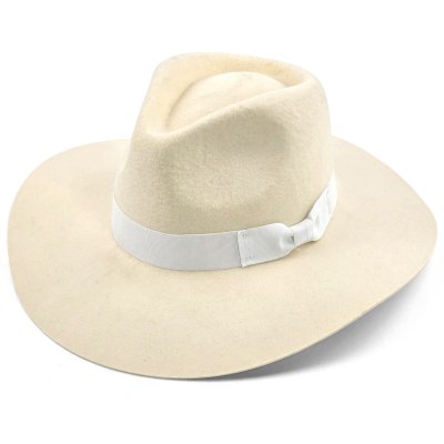 Hatte - Gårda Marcola Wide brimmed Fedora (hvid)
