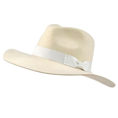 Hatte - Gårda Marcola Wide brimmed Fedora (hvid)