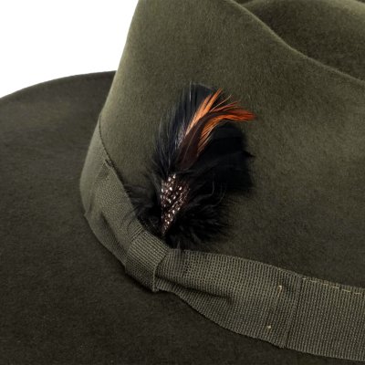 Hatte - Gårda Molinella Crushable Wool felt Fedora (grøn)