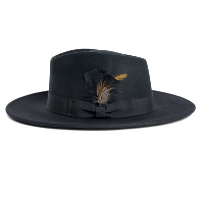 Hatte - Gårda Molinella Crushable Wool felt Fedora (sort)