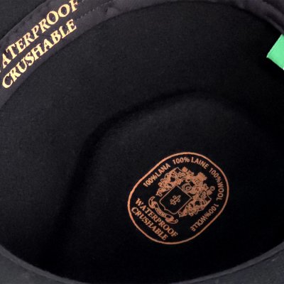 Hatte - Gårda Molinella Crushable Wool felt Fedora (sort)