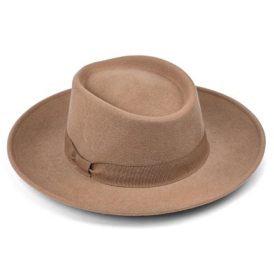 Hatte - Gårda Napoli Fedora Wool Hat (beige)