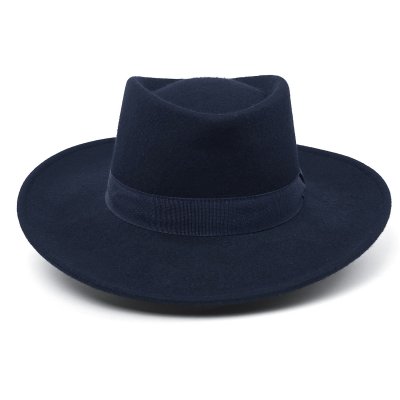 Hatte - Gårda Napoli Fedora Wool Hat (marineblå)