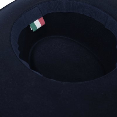 Hatte - Gårda Napoli Fedora Wool Hat (marineblå)